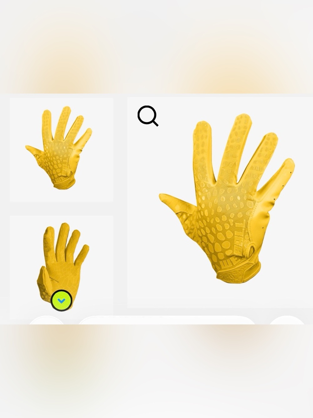 HYPR-GRIP FOOTBALL GLOVES (GOLD)